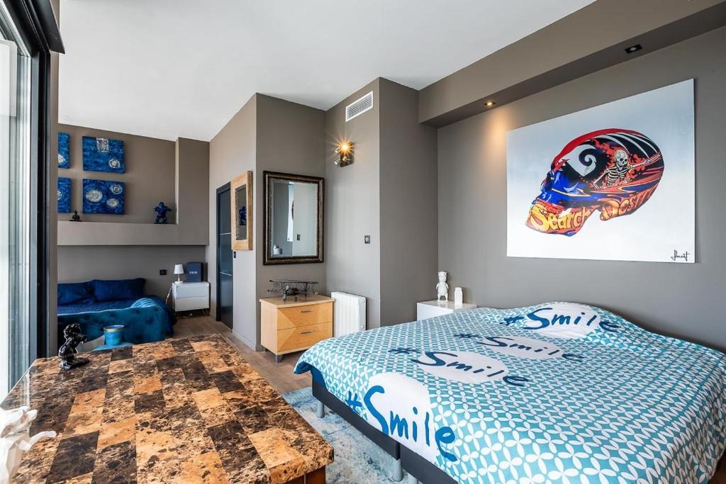 Villa avec barbecue, jacuzzi et jardin | Vue mer — photo 14